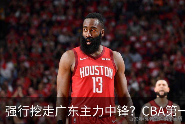 强行挖走广东主力中锋？CBA第一黑马重拳出击，没朱芳雨真不行！